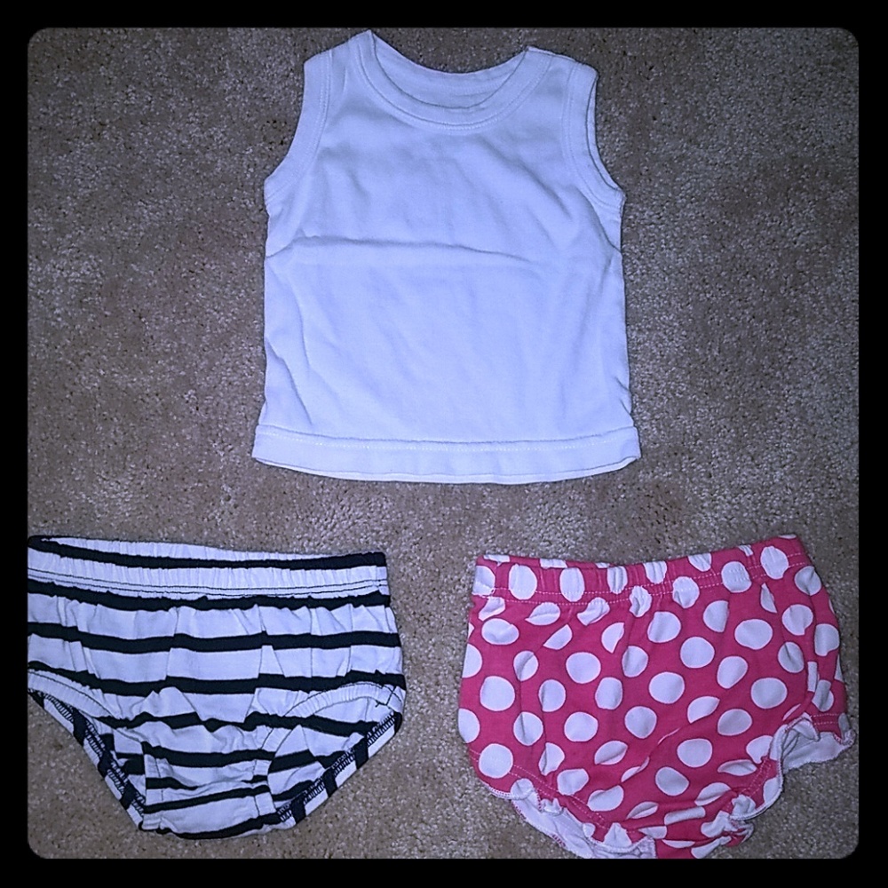 Tee and Diaper Cover bundle